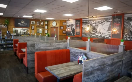 Inside restaurant